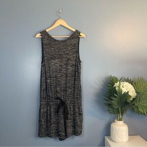 Wilfred Free Dark Gray Space Dye Sleeveless Knit Romper